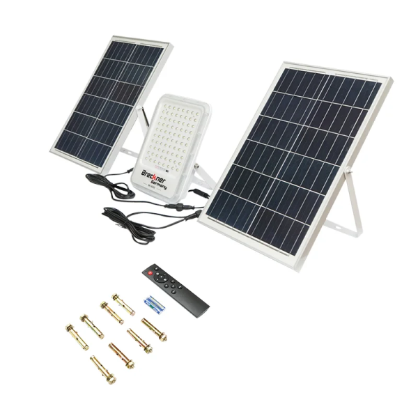Lampa Led Cu Panou Solar 100W Proiector 300W Baterie 3,2V/40Ah BK87488 180221-8
